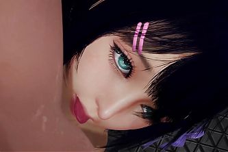 Close Up Facesitting : 3D Hentai
