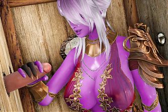 Manaras Gloryhole Adventure Skyrim 3D - Manara Blue - Purple Skin Color Edit Smixix